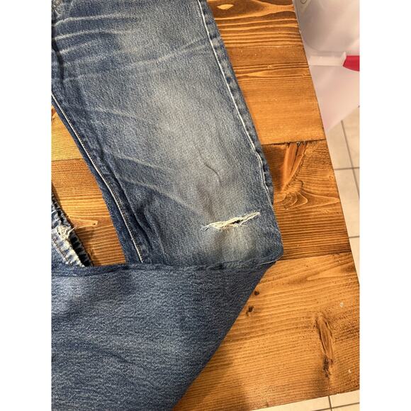Levi's 501 vtg Jeans 33x34 Mens Straight Leg Button Fly Denim Vintage Pants - Picture 6 of 7